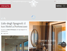 Tablet Screenshot of lidodeglispagnoli.com